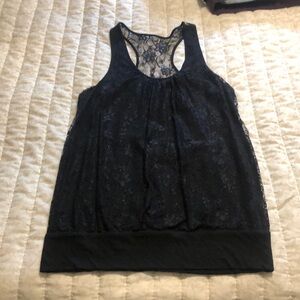 Express Black Racerback Tank